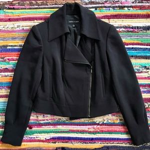 Isabel & Nina ~ Black moto blazer